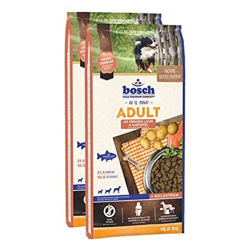 Bosch Hundefutter Verschiedene Sorten 2x15kg Lachs & Kartoffel von Bosch