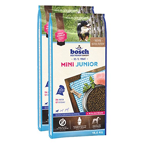 Bosch Hundefutter Verschiedene Sorten 2x15kg Mini Junior von Bosch