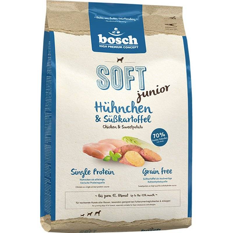 Bosch SOFT Junior Hühnchen & Süßkartoffel - 12,5 kg (5,92 € pro 1 kg) von Bosch