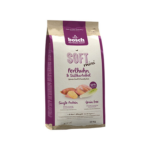 Bosch SOFT Mini Trockenfutter - Perlhuhn & Süßkartoffel - 1 kg von Bosch