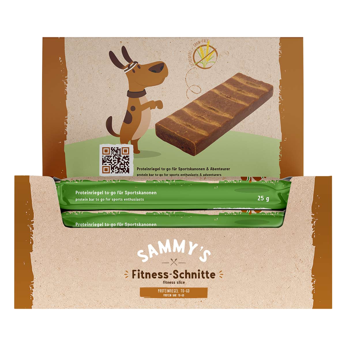 Sammy´s Fitness-Schnitte mit Äpfel & Blaubeeren 8 Riegel von Bosch