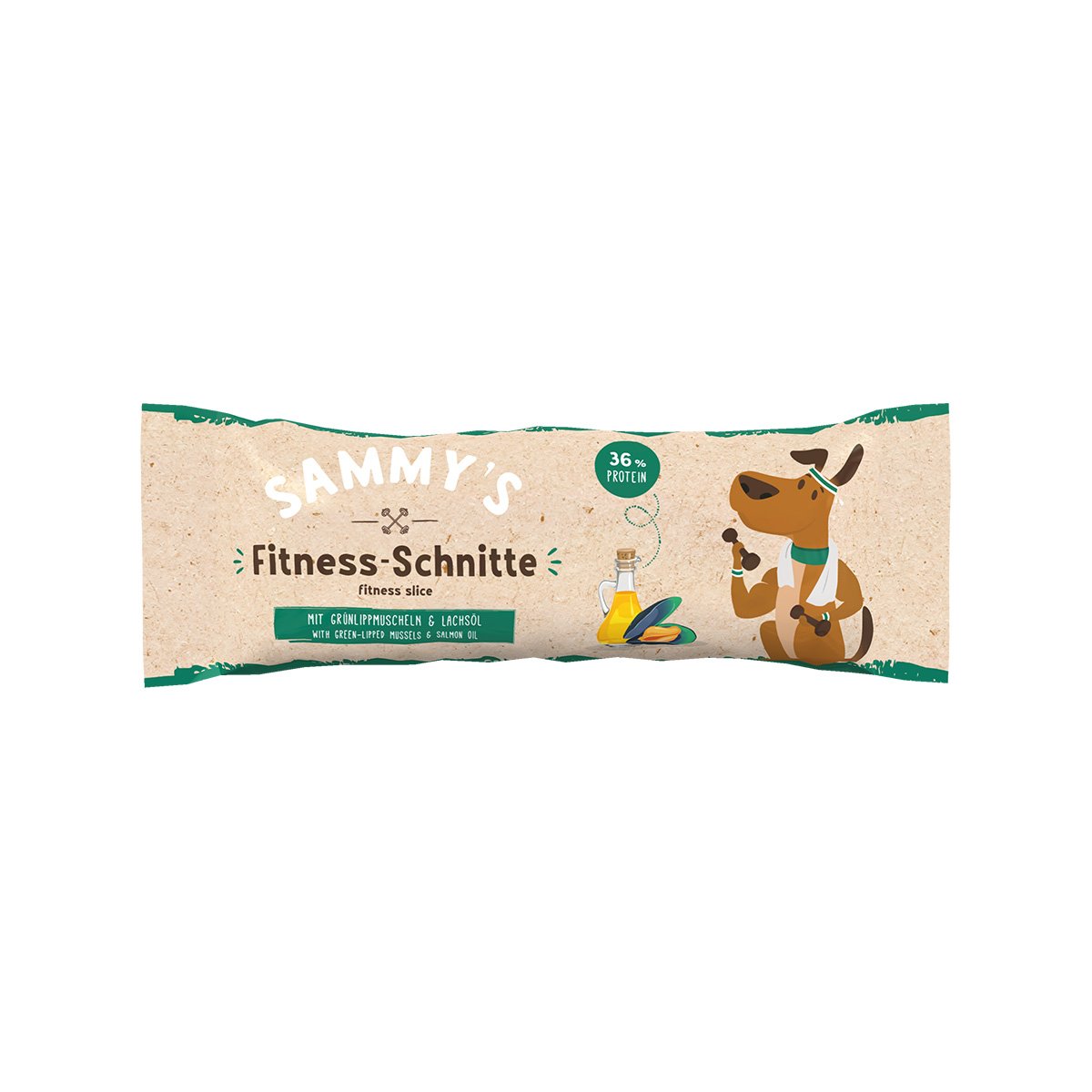 Sammy´s Fitness-Schnitte mit Grünlippmuscheln 4 Riegel von Bosch