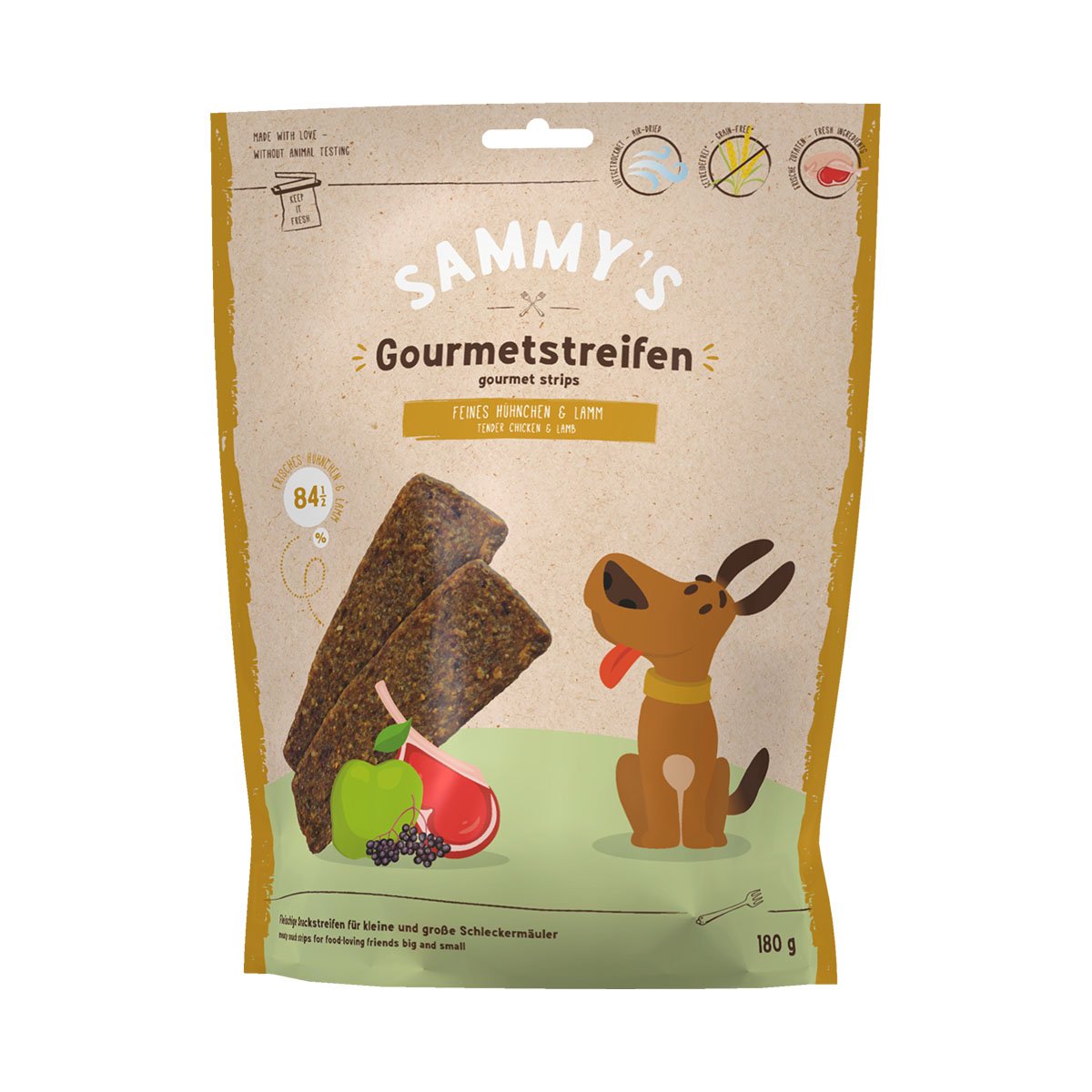 Sammy´s Gourmetstreifen Hühnchen & Lamm 180g von Bosch