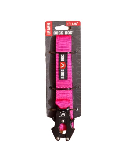 Boss Dog Taktische Leine, Hot Pink, 1,2 m, 3,2 cm breit von Boss Dog