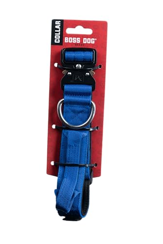 Boss Dog Taktisches Halsband, 3,8 cm breit, Größe M (38,1 cm - 45,7 cm verstellbar) von Boss Dog