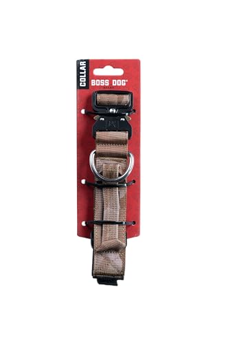 Boss Dog Taktisches Halsband, 3,8 cm breit, Größe M (38,1 cm - 45,7 cm verstellbar) von Boss Dog