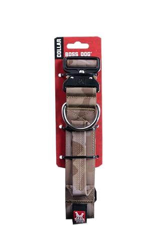 Boss Dog Taktisches Halsband, 5,1 cm breit, Größe XL (50,8 cm - 71,1 cm verstellbar) von Boss Dog