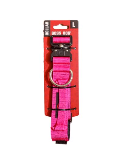 Boss Dog Taktisches Halsband (Hot Pink, Größe L) von Boss Dog