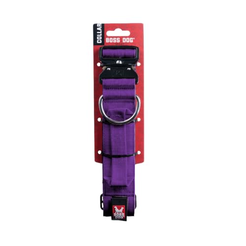 Boss Dog Taktisches Halsband (Medium, Violett) von Boss Dog