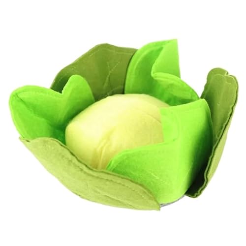 Bossge Stressabbauendes Nasen-Puzzle-Spielzeug for Hunde, Nasen-Schnüffelpads, Haustier-Gemüse-Schnüffeltraining, abnehmbare Wollpads von Bossge