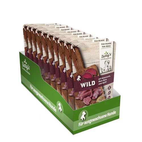 Betty’s Landhausküche Frischebeutel Wild mit Rote Bete, Amaranth und Apfel 125g x 10 von Boswelia