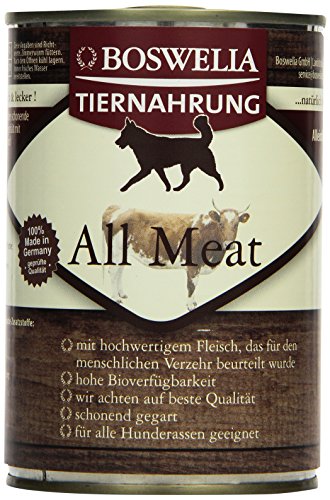 Betty's Landhausküche Hund All Meat 6 x 400 g Für alle Hunderassen geeignet Hohe Bioverfügbarkeit Wir achten auf Beste Qualität von Boswelia