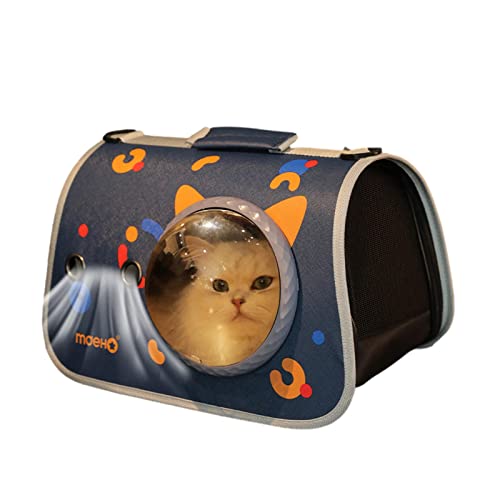 Botiniv Atmungsaktive Transportbox | Tragbare Transportbox für Haustiere | Katzen-Reisetasche, waschbare Hundetragetasche für Kätzchen, Welpen, Kaninchen, Hamster von Botiniv