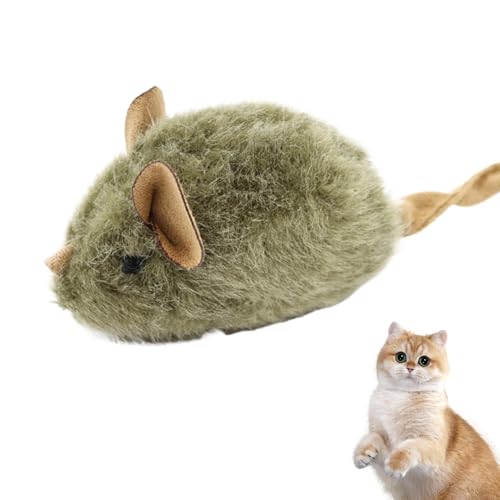 Botiniv Mäusespielzeuge für Katzen, Mäuse für Katzen | Sound Kitten Toy | Plüsch realistische niedliche Kätzchen Interaktive Mäuse Katze Kauen Quietschen für Innentiere von Botiniv