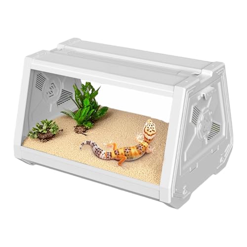 Botiniv Terrarium für Reptilien, Reptilien Terrarium,Leopard Gecko Habitat Container | Trapezoidales Design, erweitert das Lebensraum der Sichtweise der Felder Reptilien für Skorpione, von Botiniv