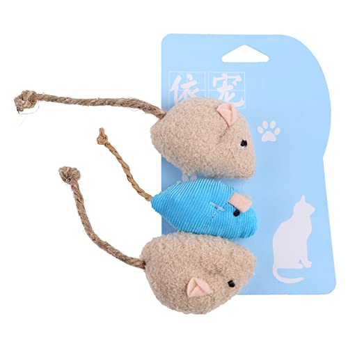 Bottone 3PCS Nette Ratte Für Spielzeug Haustier Für Katze Spielzeug Cartoon Für Katze Spielzeug Kätzchen Interaktives Kauen Spielzeug Für Indoor Katzen & Kätzchen von Bottone