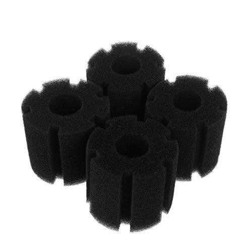 Bottone 4 Pack Aquarium Biochemischen Filter Schwamm Ersatz Leise Fische Für Luftpumpe Bio Schwämme Schaum Filter Zubehör von Bottone