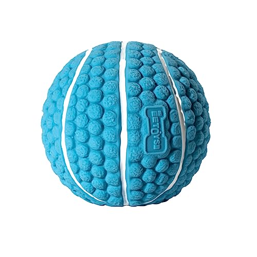 Bottone Quietschspielzeug für Hunde, Latex, für Fußball, Volleyball, Basketball, Spielzeug mit Quietschgeräusch, einfarbig, Tiere von Bottone