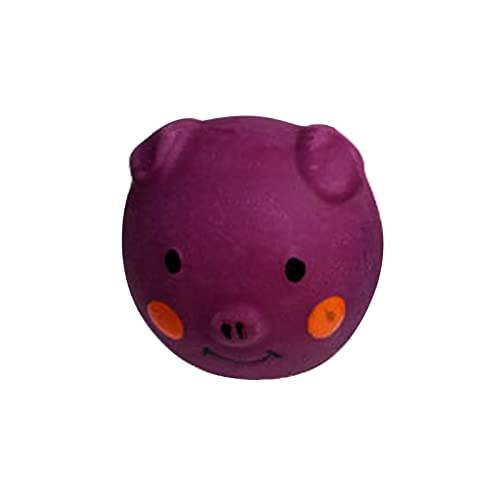 Bouasgh IntelligenzSpielzeug für Hunde Weiches Latex Quietschendes Hundespielzeug für kleine Hunde Rasse Latex Quietschende Hundebälle Hundespielzeugbälle zum (Purple, One Size) von Bouasgh