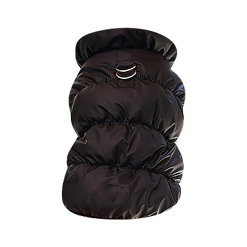 Bouasgh Hundekleidung Winterweste Warme gepolsterte Jacke mit Schnalle Tierbedarf Katzen (B, 35cm) von Bouasgh