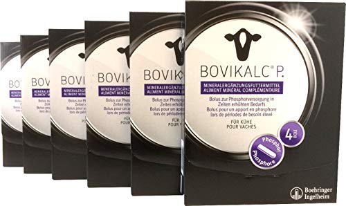 Bovikalc® P. 6 x 4 Boli - Vorteilspack - Phosphorbolus mit Monokalziumphosphat von Bovikalc