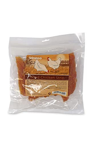 Biazoo Getrocknete Hähnchenbrust, 500 g, Snack für alle Rassen, reich an Protein. von biozoo