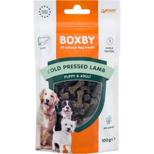 Boxby Cold Pressed Lamb (Lamm) Hundesnacks 12 x 100 g von Boxby