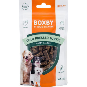 Boxby Cold Pressed Turkey (Truthahn) Hundesnacks 100 g von Boxby