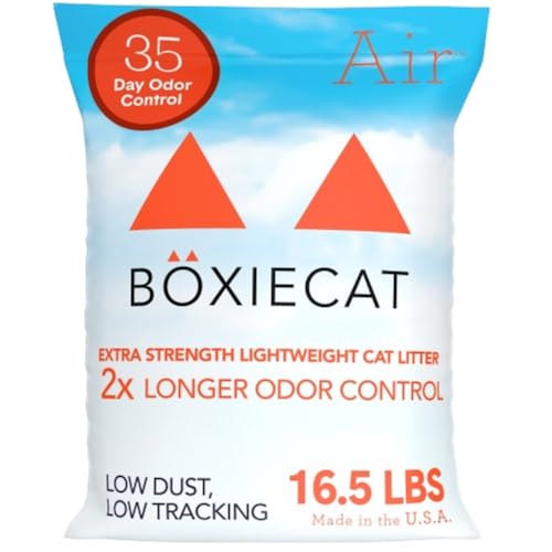 Boxiecat Air Lightweight Premium Klumpendes Katzenstreu, extra stark, parfümfrei, 7,5 kg, pflanzliche Formel, bleibt Ultra sauber, probiotische Geruchskontrolle, 99,9% staubfrei von Boxiecat