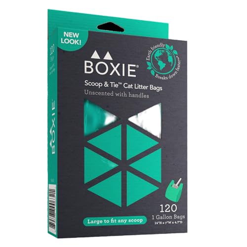 Boxiecat Boxie® Nachhaltige Scoop & Tie™ Beutel für Haustierabfälle, 120 Stück (1 Stück) von Boxiecat