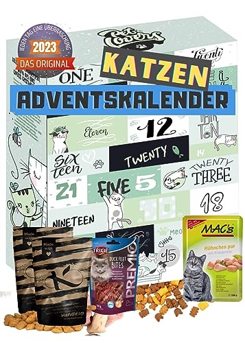 [ Boxiland ] Katzen Adventskalender 2023 mit 24 delikaten Snacks im Katzenkalender I Geschenkidee Katzen von Boxiland