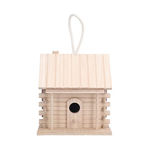 Vogelhaus Vogelhäuser Vogelfutterhaus Vogelhäuschen aus Holz Vogelhausstände Futterhaus Vögel hängendes Blockhaus Vogel Dekoration im Freien und Inneneinrichtung von Boxwizard