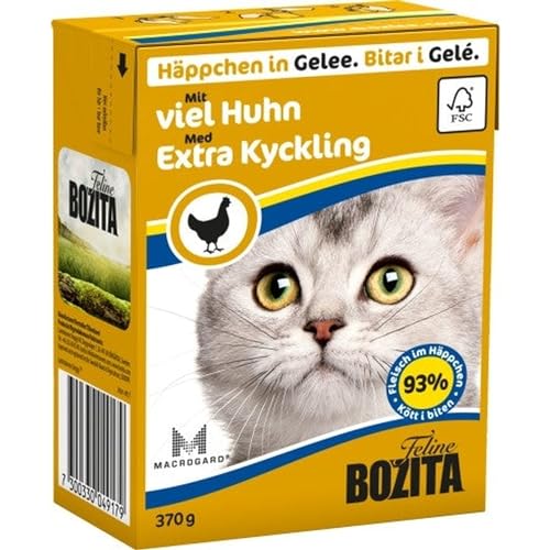 Bozita Cat Tetra Recard Häppchen in Gelee mit viel Huhn 370g von Bozita Cat