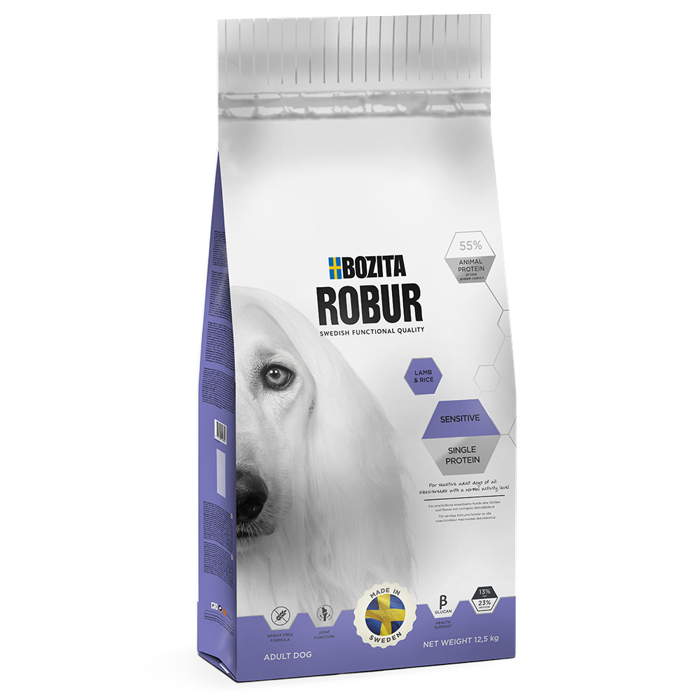 Bozita Robur Sensitive Single Protein Lamm & Reis - Sparpaket: 2 x 12,5 kg von Bozita Robur