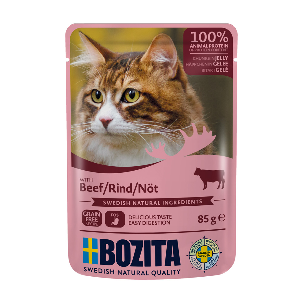 12 x 85 g Bozita zum Sonderpreis! - Rind in Gelee von Bozita