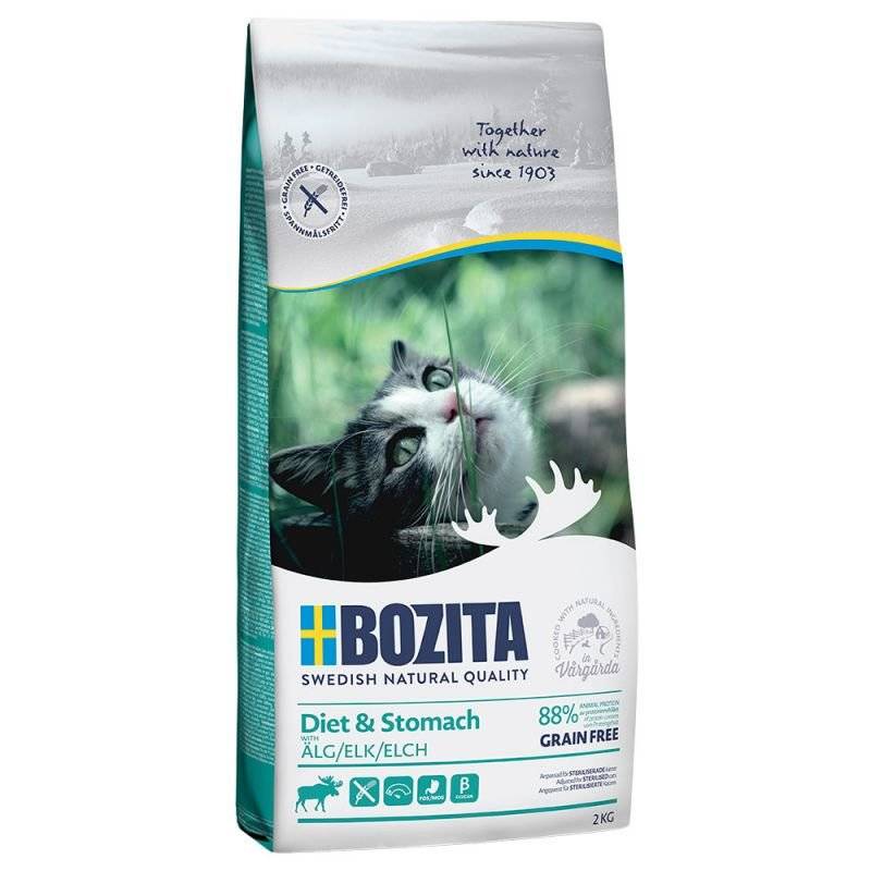 Bozita Feline Diet & Stomach Getreidefrei Elch 10 kg (7,09 € pro 1 kg) von Bozita