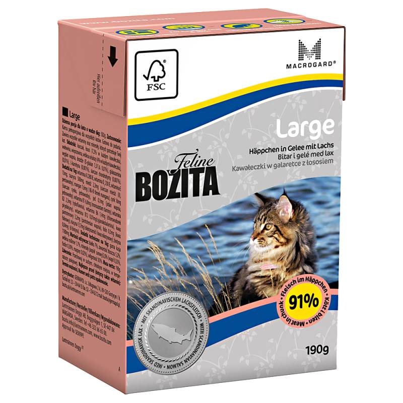 Bozita Feline Large in Tetra Recart Verpackung 6 x 190 g - Large von Bozita