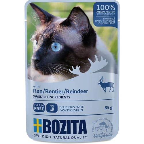 Bozita Häppchen in Gelee mit Rentier | 12x 85g von Bozita