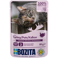 Bozita Häppchen in Soße Pouch 12 x 85 g - Pute von Bozita