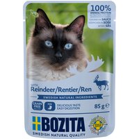 Bozita Häppchen in Soße Pouch 12 x 85 g - Rentier von Bozita