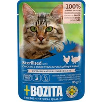 Bozita Häppchen in Soße Sterilised 12 x 85 g - Geflügel von Bozita