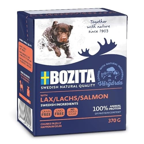 Bozita Happen in Gelee mit Lachs | 6 x 370 g von Bozita