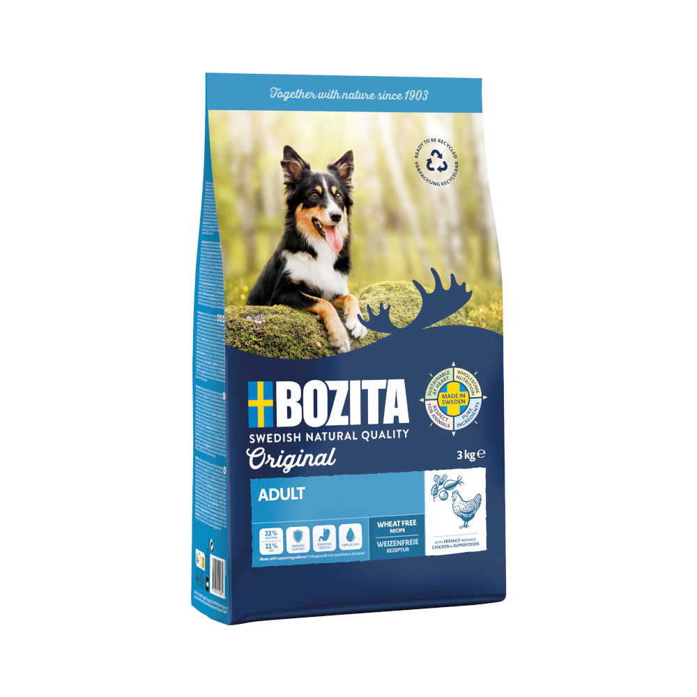 Bozita Original Adult mit Huhn - Weizenfrei  - 3 kg von Bozita