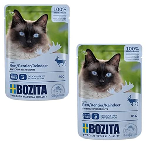 Bozita Pouch Häppchen in SOßE mit Rentier - Doppelpack - 2 x 12 x 85g von Bozita