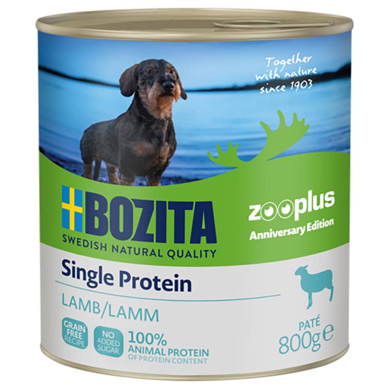 Bozita Single Protein Paté zooplus Anniversary Edition 6 x 800 g - mit Lamm von Bozita