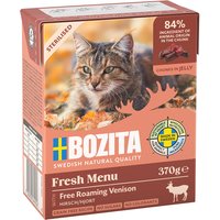 Bozita Tetra Häppchen in Gelee 6 x 370 g - Sterilised mit Hirsch von Bozita