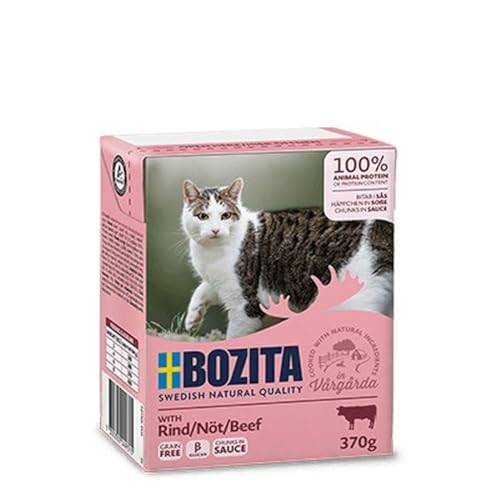 Bozita Tetra Recard Häppchen in Soße Rind 370g (Menge: 16 je Bestelleinheit) von Bozita