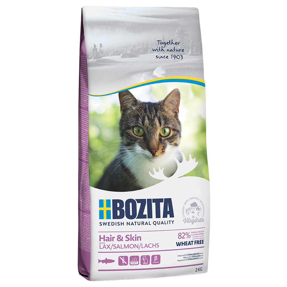 Sparpaket Bozita Kleingebinde 2 x 2 kg - Weizenfrei Hair & Skin von Bozita