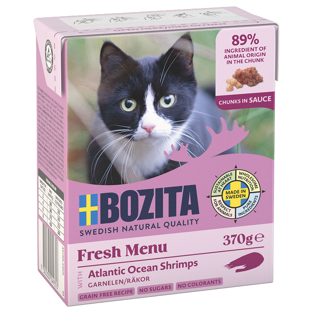 Sparpaket Bozita Tetra Häppchen 24 x 370 g - Soße: Garnelen von Bozita