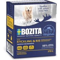 Sparpaket Bozita Häppchen in Gelee 12 x 370 g - Hühnchen & Reis von Bozita